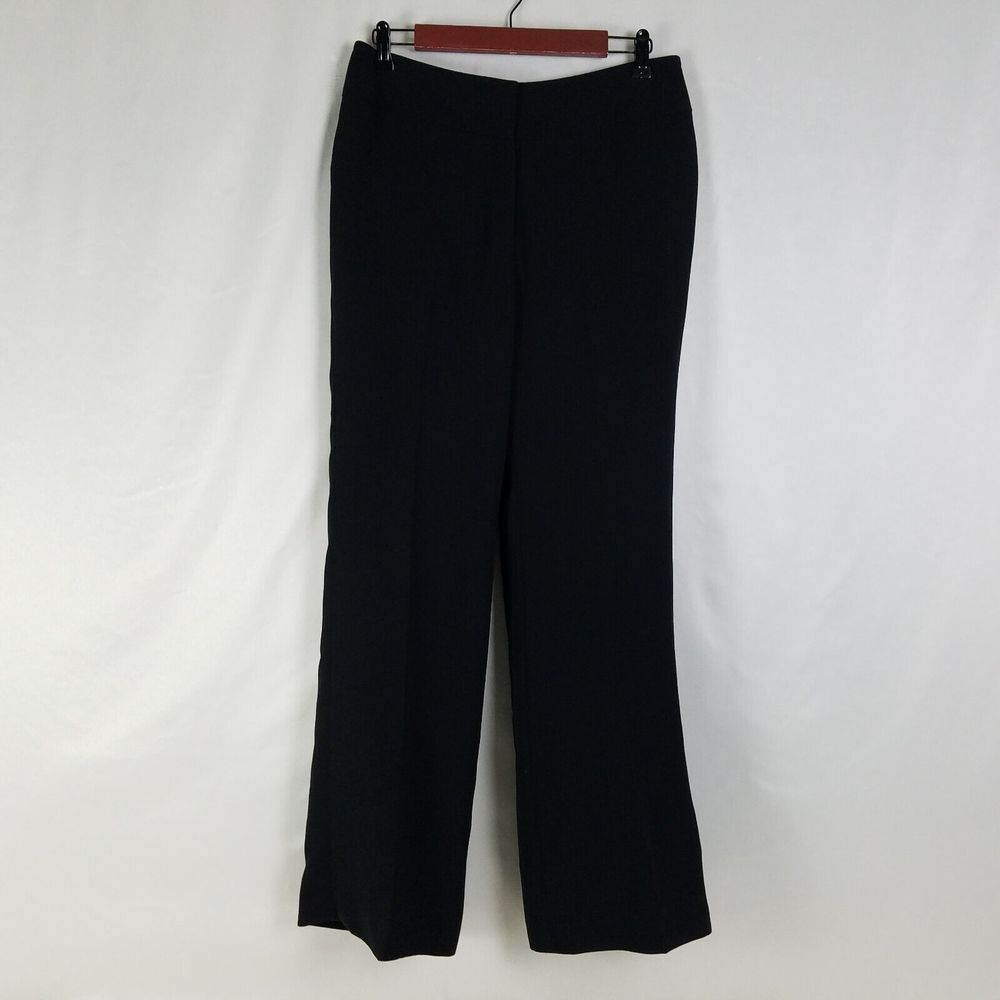 Kasper Dress Pants Womens 8 Black High Rise Bootcut Polyester W31 x L29‎